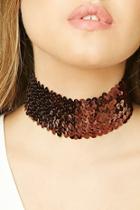 Forever21 Brown Sequin Stretch Choker
