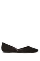 Forever21 Women's  Black Faux Suede Flats