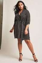 Forever21 Plus Size Black Ivy Striped Dress