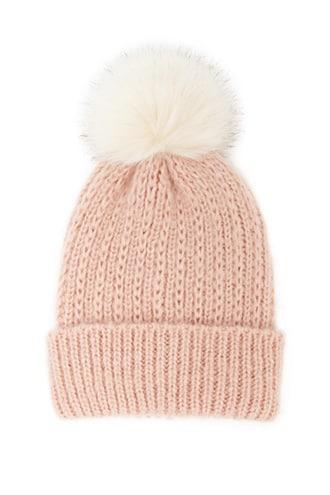 Forever21 Brushed Pom Pom Beanie