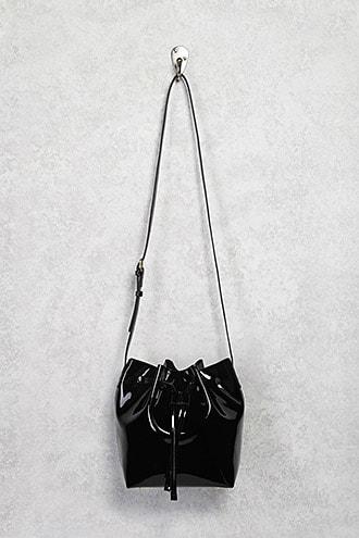 Forever21 Faux Patent Leather Bucket Bag