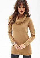Forever21 Ribbed Cowl Neck Sweater