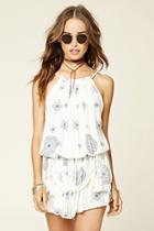 Forever21 Women's  Selfie Leslie Ornate Romper