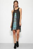 Forever21 Evil Twin Iridescent Print Layered Dress