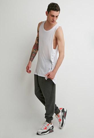 21 Men Men's  Drop-pocket Sweatpants (charcoal)