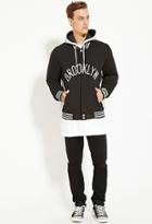 21 Men Jh Design Brooklyn Nets Reversible Hooded Jacket