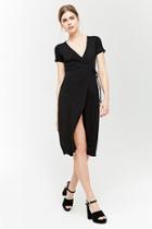 Forever21 Ribbed Knit Wrap Dress