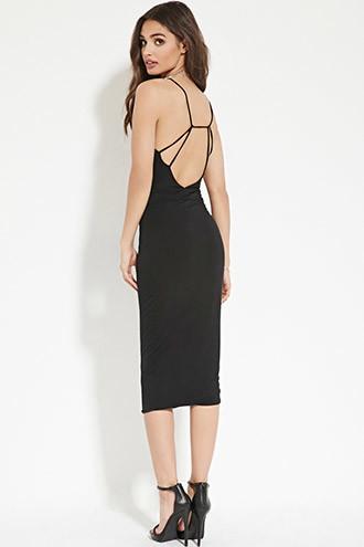 Forever21 Women's  Strappy-back Bodycon Dress