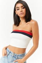 Forever21 Colorblock Striped Cropped Tube Top