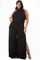 Forever21 Plus Size Halter Split-leg Jumpsuit