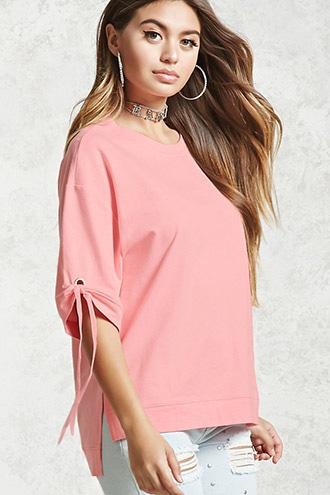 Forever21 Tie-sleeve Top