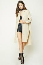 Forever21 Buttoned Dolphin-hem Jacket