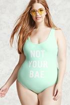 Forever21 Plus Size Bae One-piece Swimsuit