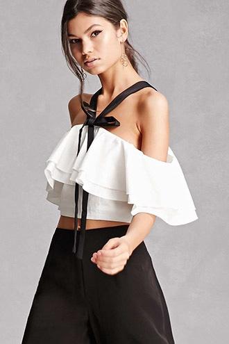 Forever21 Endless Rose Off-the-shoulder Top