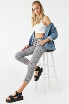 Forever21 Checkered Paperbag Ankle Pants