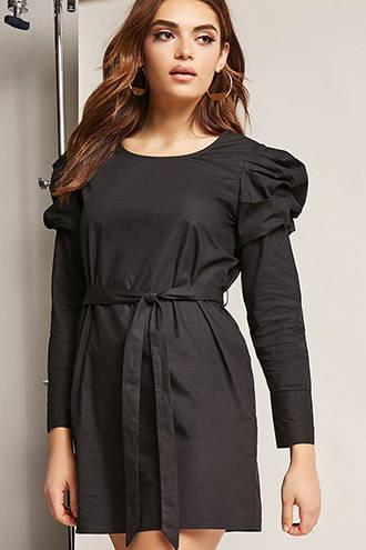 Forever21 Ruffle Shoulder Dress