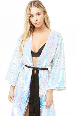 Forever21 Sequin Duster Jacket