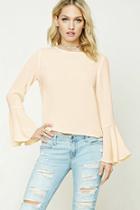 Forever21 Contemporary Trumpet-sleeve Top