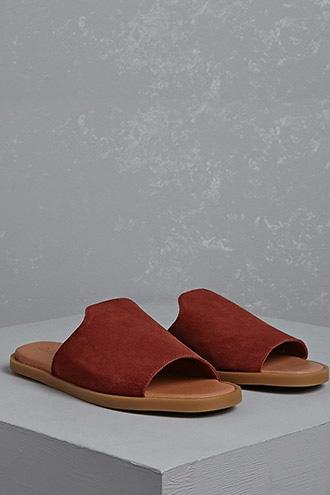 Forever21 Sixtyseven Suede Slides