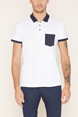 Forever21 Contrast-paneled Polo