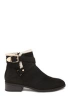 Forever21 Faux Shearling-trim Booties