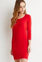 Forever21 Women's  Classic Midi Dress (red)