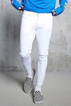 Forever21 Slash Distressed Slim-fit Jeans