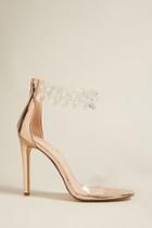Forever21 Bejeweled Ankle-strap Heels