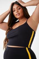 Forever21 Plus Size Striped-trim Cropped Cami