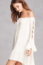 Forever21 Geo Off-the-shoulder Mini Dress
