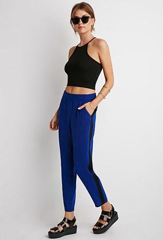 Forever21 Contemporary Tuxedo-striped Pants