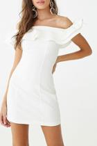 Forever21 Tiered Ruffle-trim Off-the-shoulder Dress