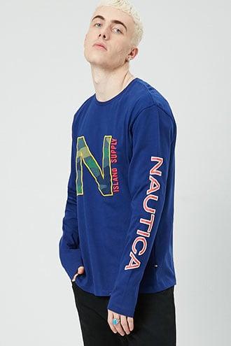 Forever21 Nautica Island Supply Graphic Top