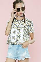 Forever21 Women's  Chic Animal Print Tee