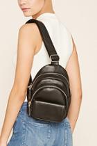 Forever21 Faux Leather Sling Backpack