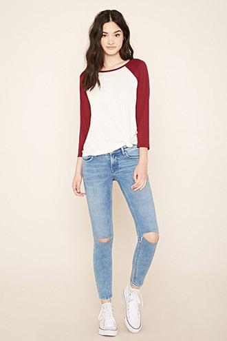 Forever21 Women's  Medium Denim Ankle Skinny Jeans
