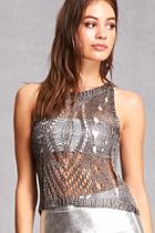 Forever21 Metallic Knit Top