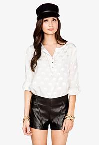 Forever21 Elephant Print Top