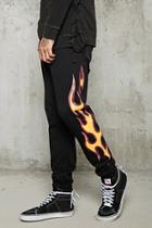 Forever21 Flame Graphic Sweatpants