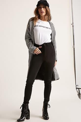 Forever21 High-waist Denim Jeans