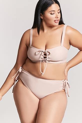 Forever21 Plus Size High-waist Bikini Bottoms