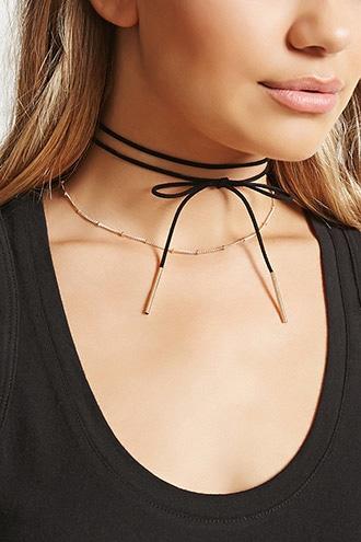 Forever21 Layered Self-tie Choker