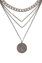 Forever21 Tiered Ancient Coin Necklace