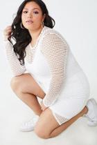 Forever21 Plus Size Sheer Open-knit Mini Dress