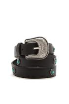 Forever21 Faux Stone Medallion Belt