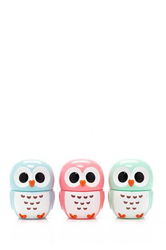 Forever21 Pink & Blue Owl Lip Gloss Set