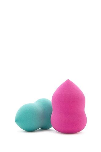 Forever21 Fuchsia & Mint Pointed Makeup Sponge Set
