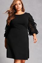 Forever21 Plus Size Ruffle-sleeve Dress