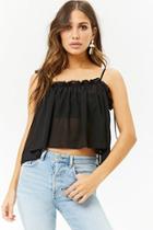 Forever21 Semi-sheer Ruffle Cami