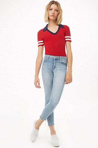 Forever21 High-rise Ankle Jeans